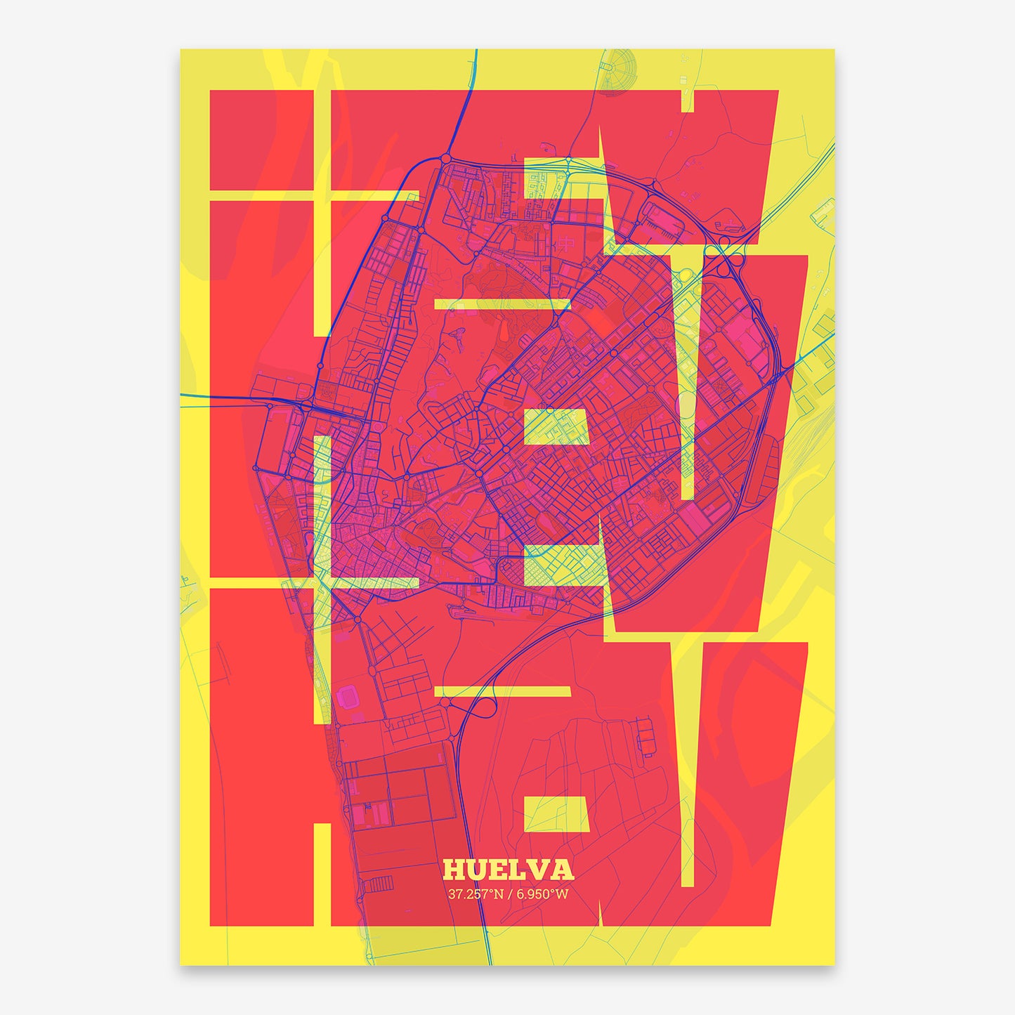 Huelva Map V03 Miami / Frame / Yes