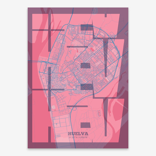 Huelva Map V03 Tuscan / Frame / Yes