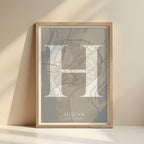 Elegant print of Huelva – Minimalist and sophisticated poster