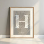 Elegant print of Huelva – Minimalist and sophisticated poster