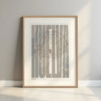 Recuerdo gráfico de Huelva – Lámina tipográfica contemporánea