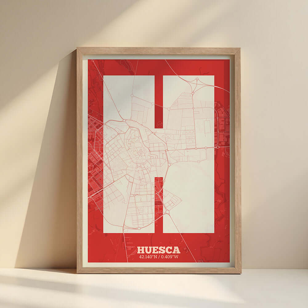Lámina decorativa de Huesca – "La Súper Bold"