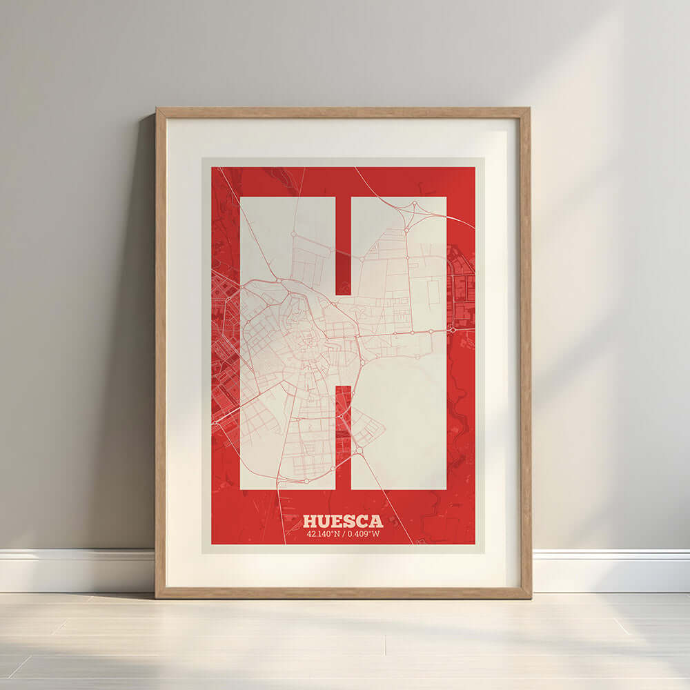Lámina decorativa de Huesca – "La Súper Bold"
