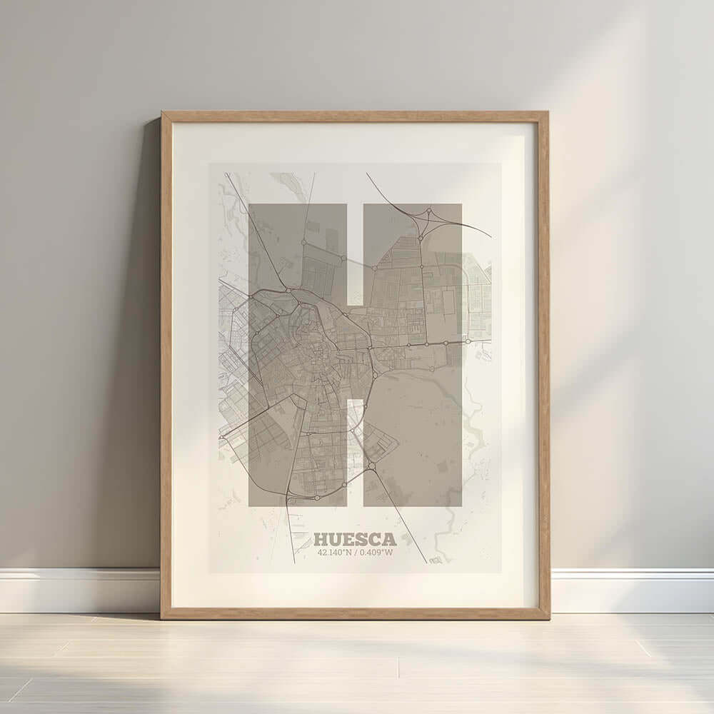 Lámina decorativa de Huesca – "La Súper Bold"