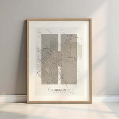 Lámina decorativa de Huesca – "La Súper Bold"
