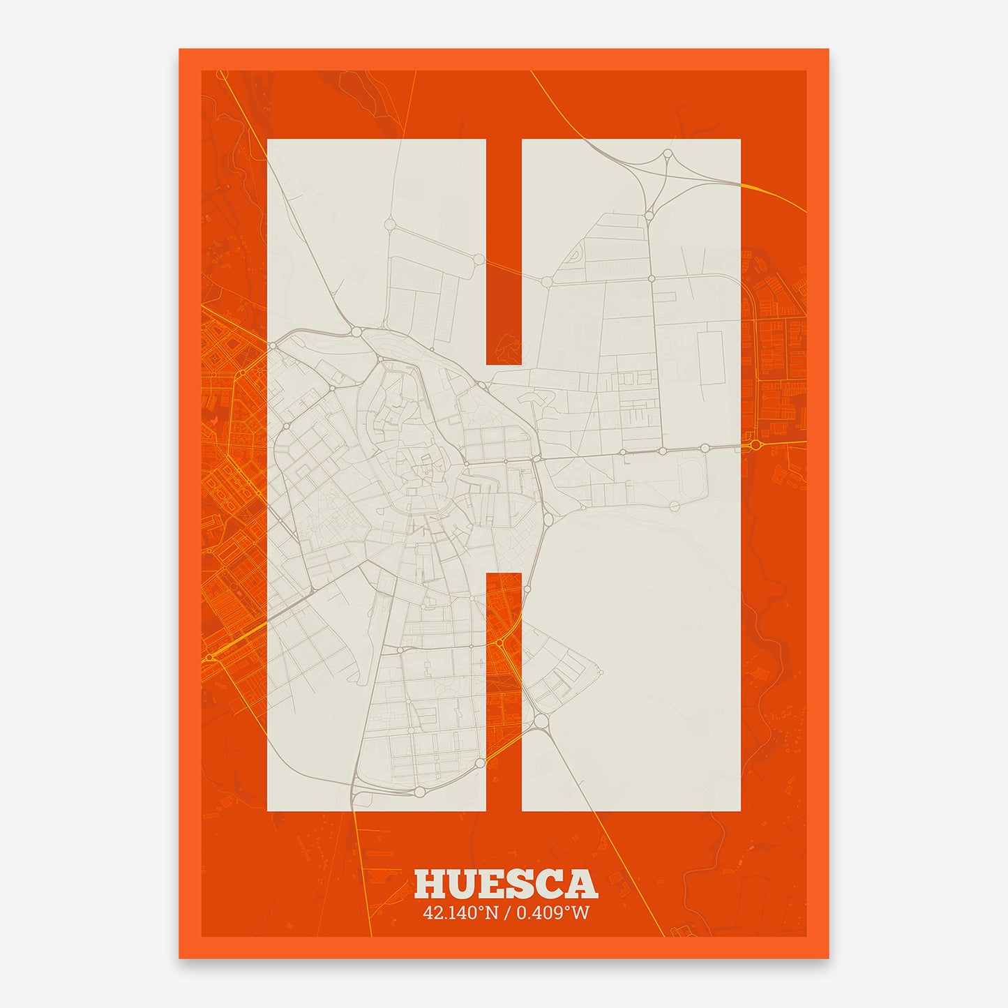 Huesca Map V02 Tribal / No Frame / No