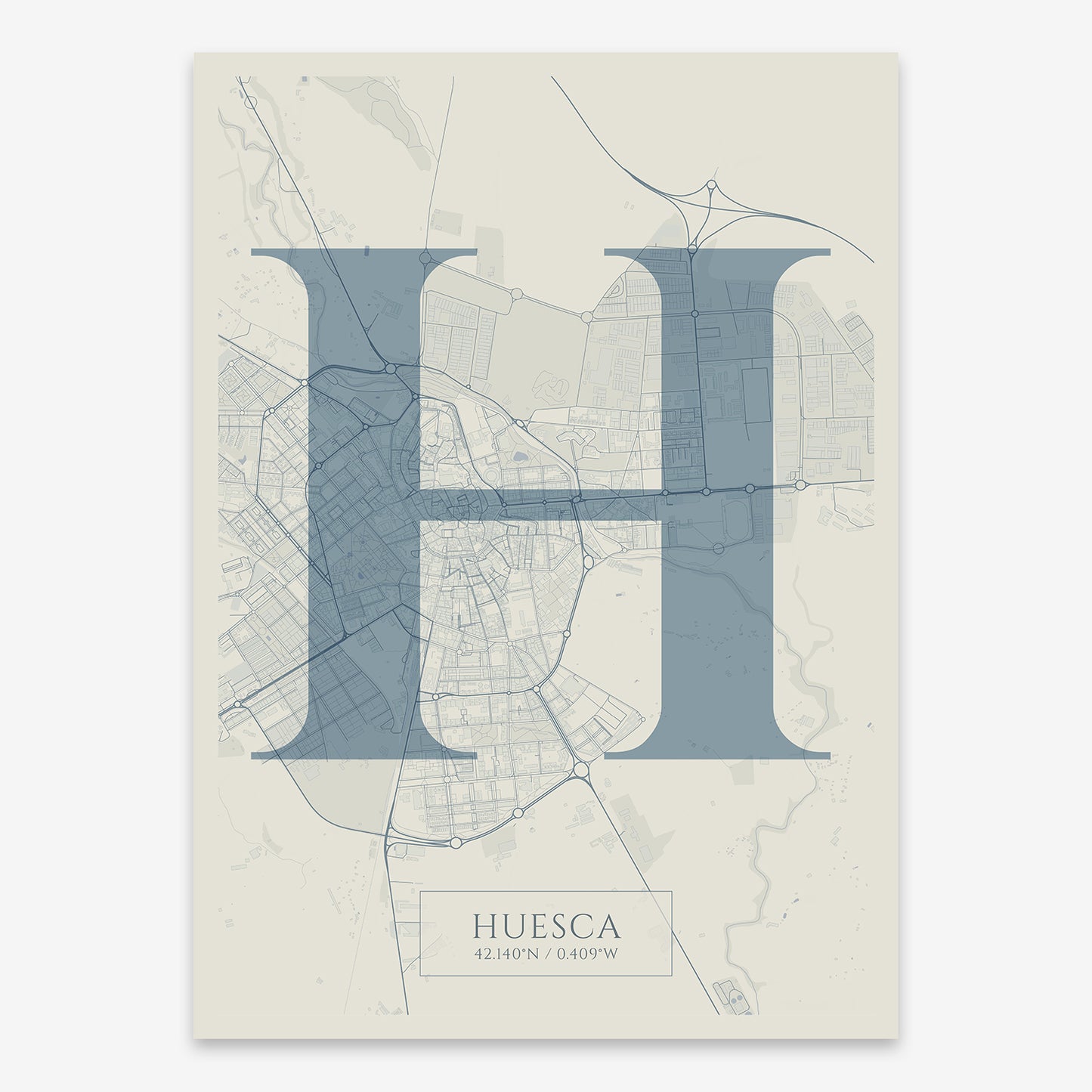 Huesca Map V06 Seaside / No Frame / No