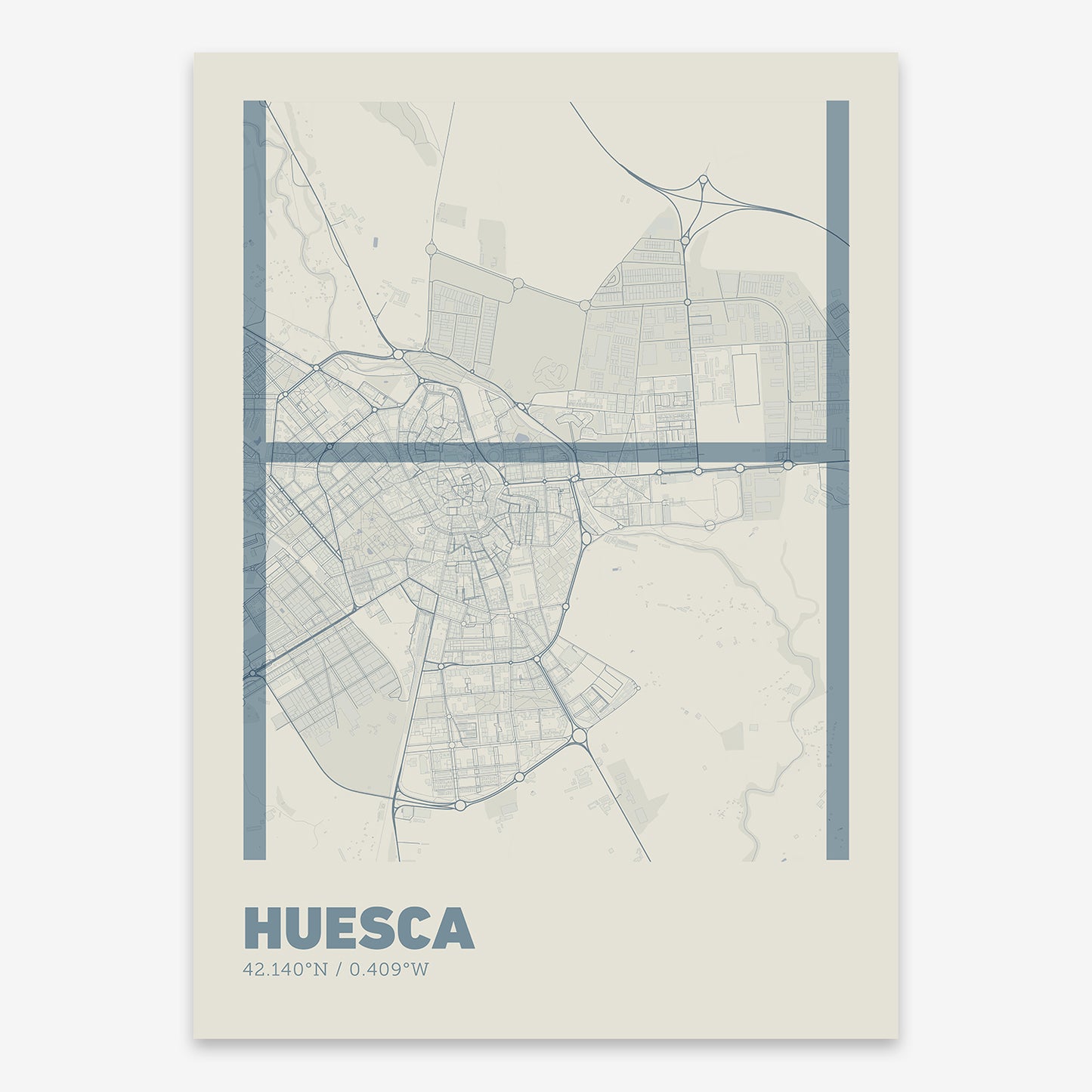 Huesca Map V07 Seaside / No Frame / No