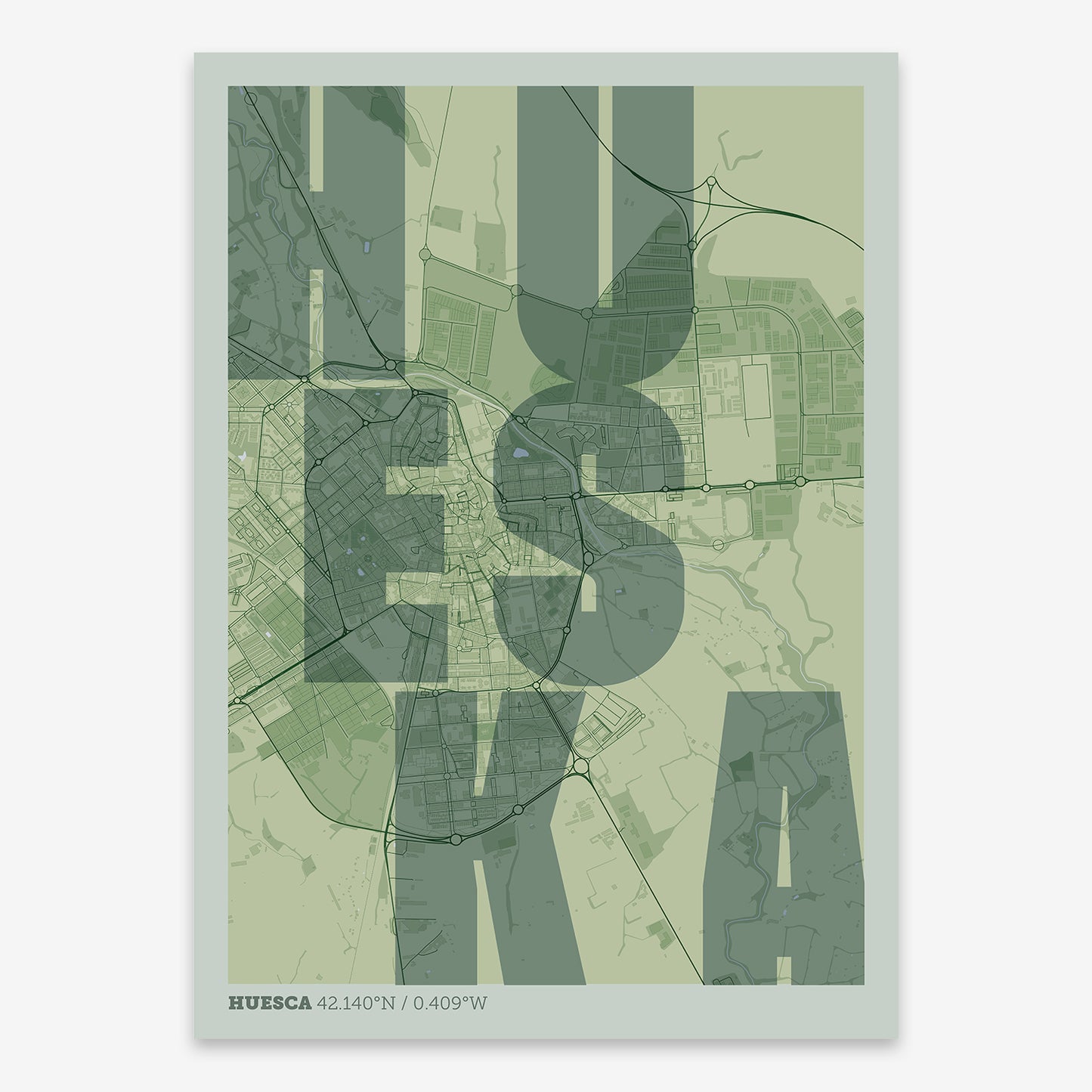 Huesca Map V08 Kyoto / No Frame / No