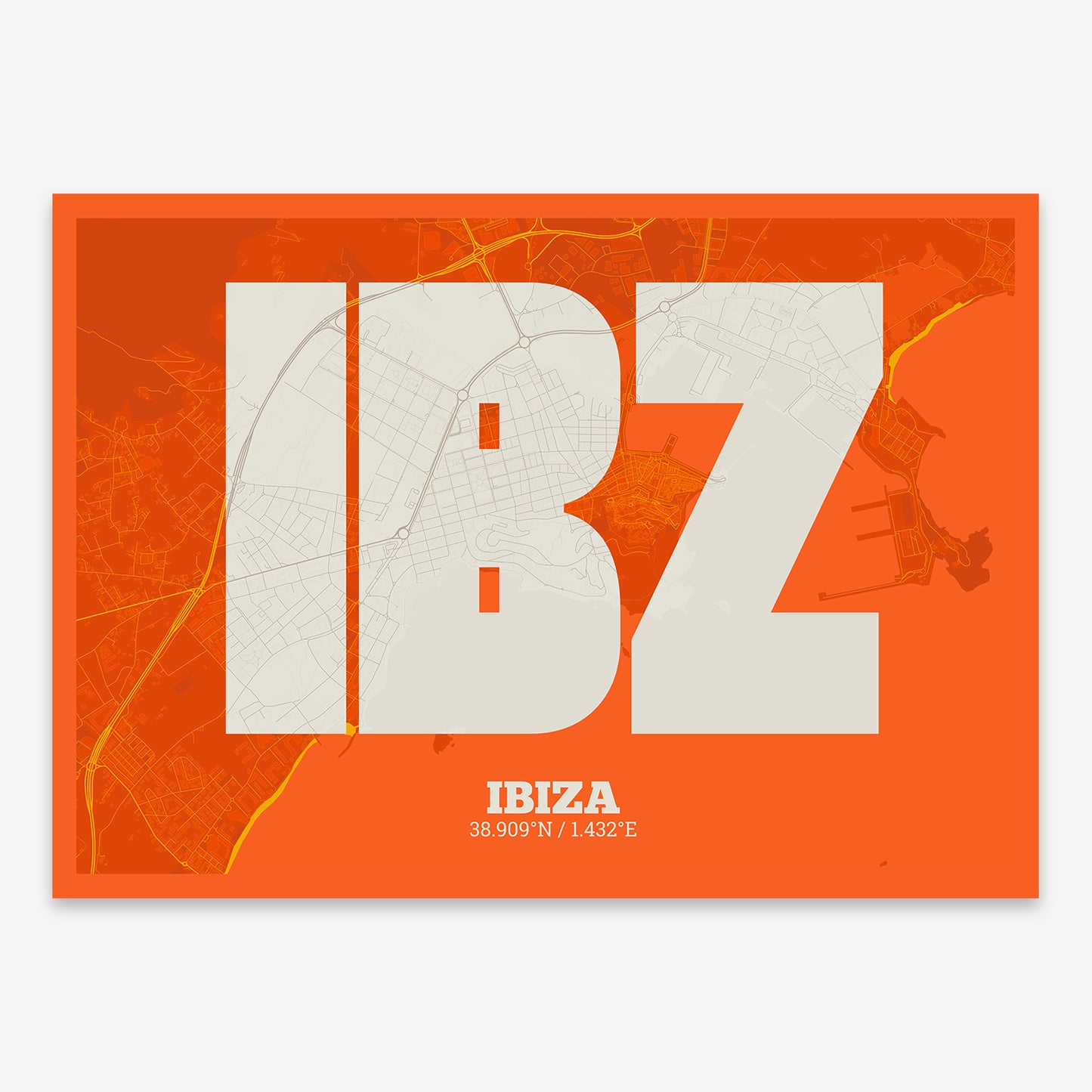 Ibiza map V02 Tribal / No Frame / No