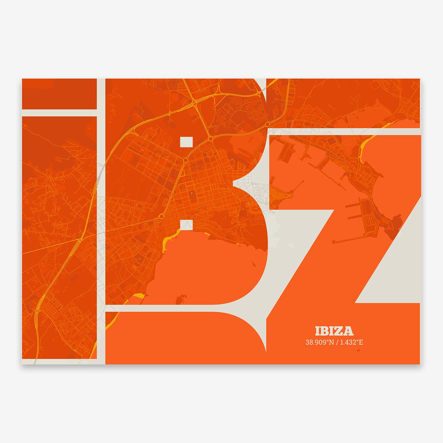 Ibiza map V03 Tribal / No Frame / No