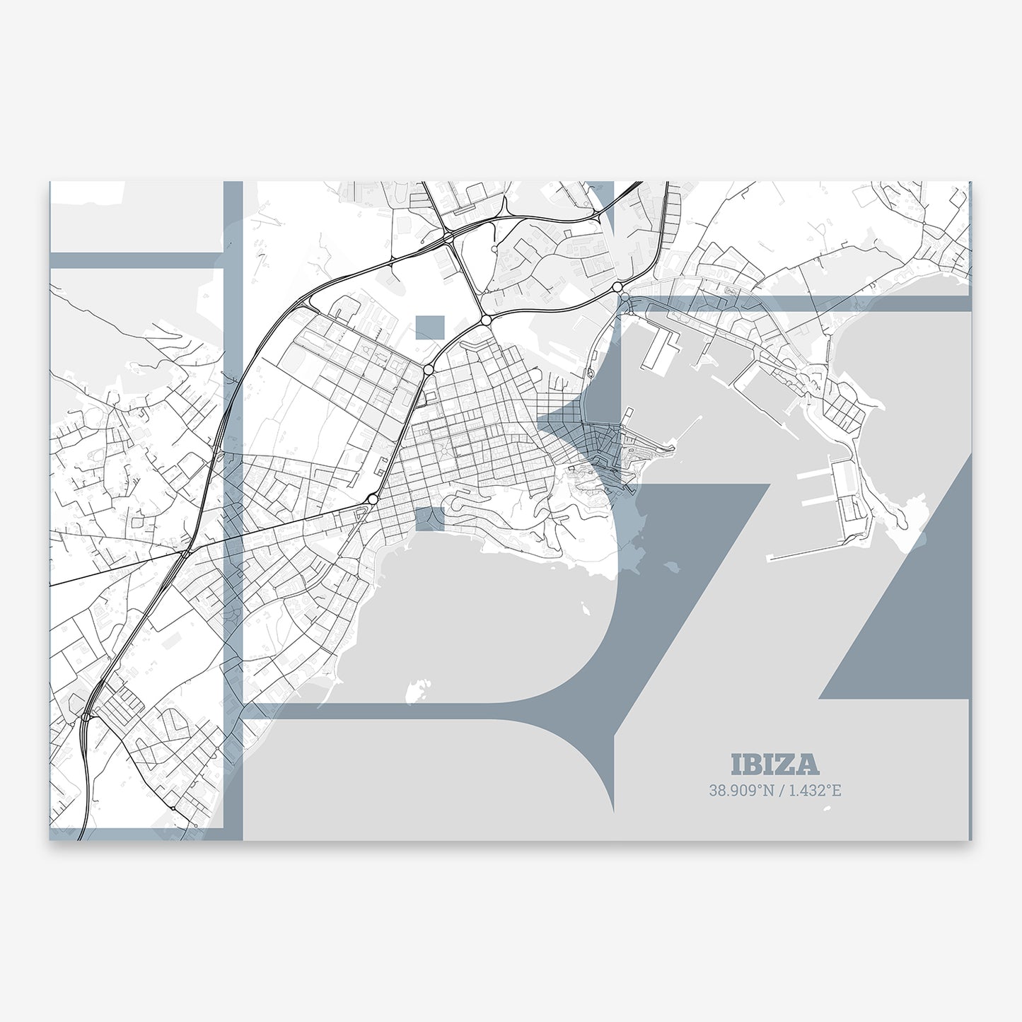 Ibiza map V03 Urban / No Frame / No