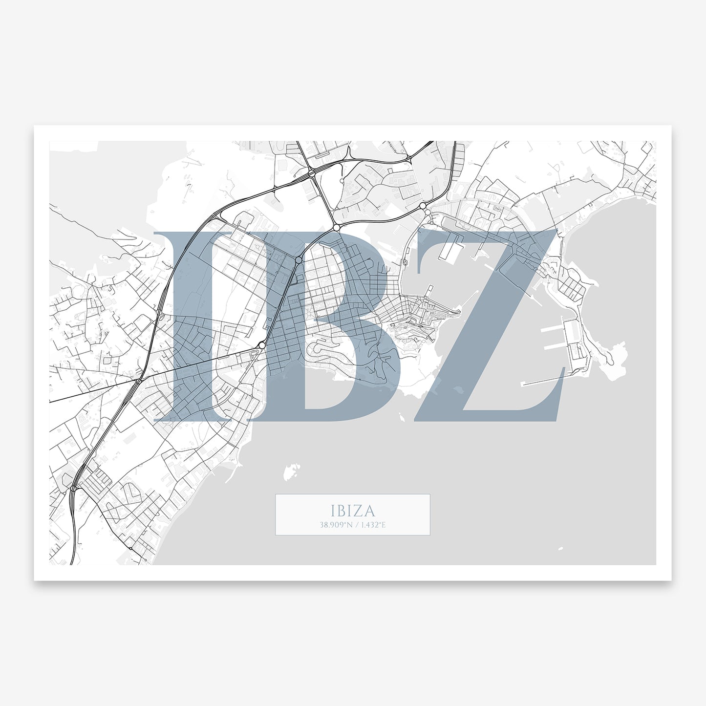 Ibiza map V06 Urban / No Frame / No