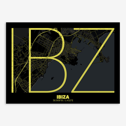 Ibiza map V07 night