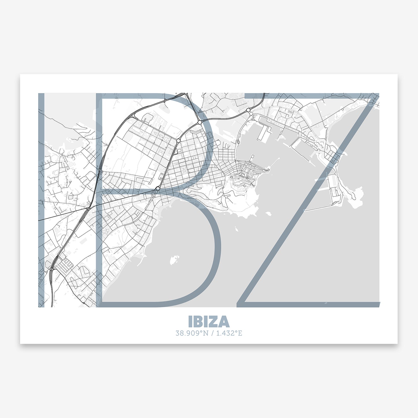 Ibiza map V07 Urban / No Frame / No