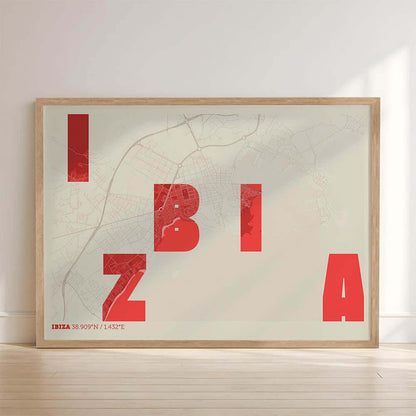Mapa artístico de Ibiza – "Cada Letra a su Aire"