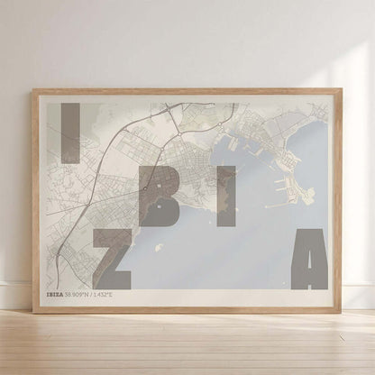 Mapa artístico de Ibiza – "Cada Letra a su Aire"