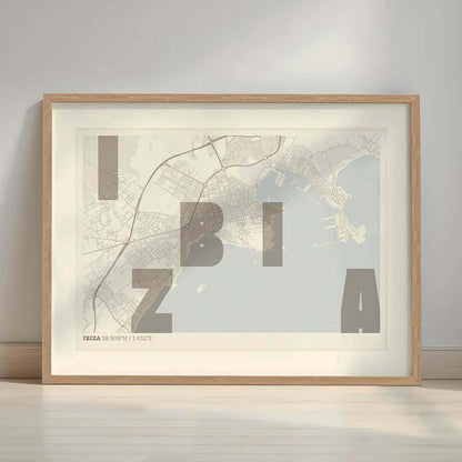 Mapa artístico de Ibiza – "Cada Letra a su Aire"