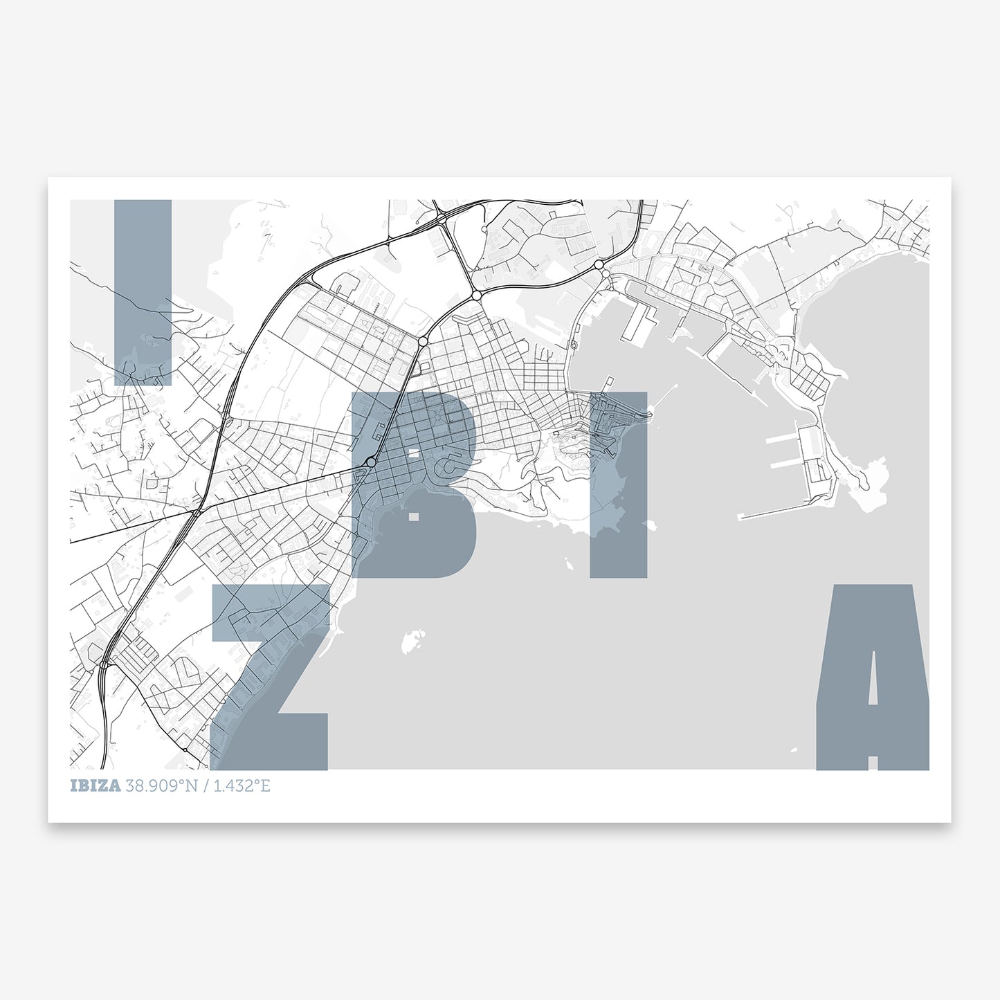 Ibiza map V08 Urban / No Frame / No