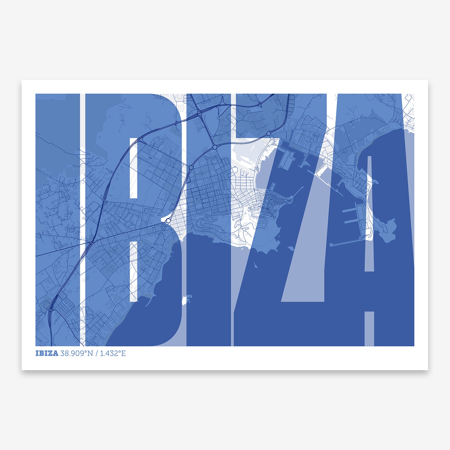 Ibiza map V09 Med / Frame / Yes