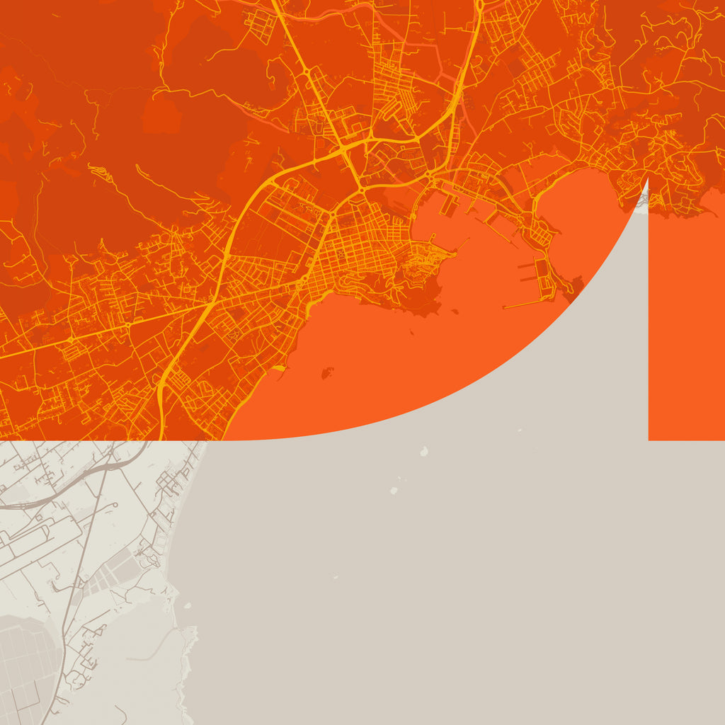 Detalle de la lámina tipográfica de Ibiza, textura del papel Giclée