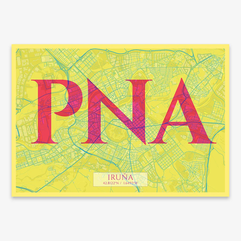 Elegant print of Pamplona – Minimalist and sophisticated poster