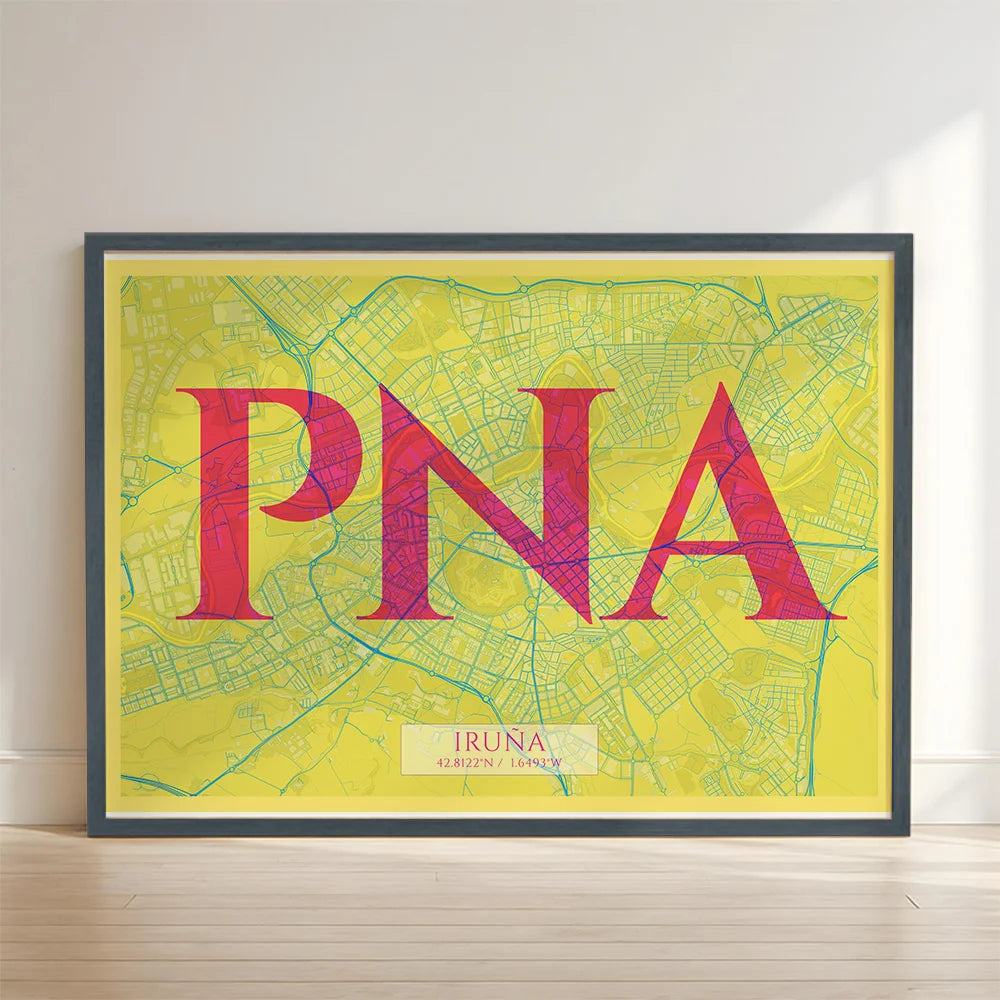 Elegant print of Pamplona – Minimalist and sophisticated poster