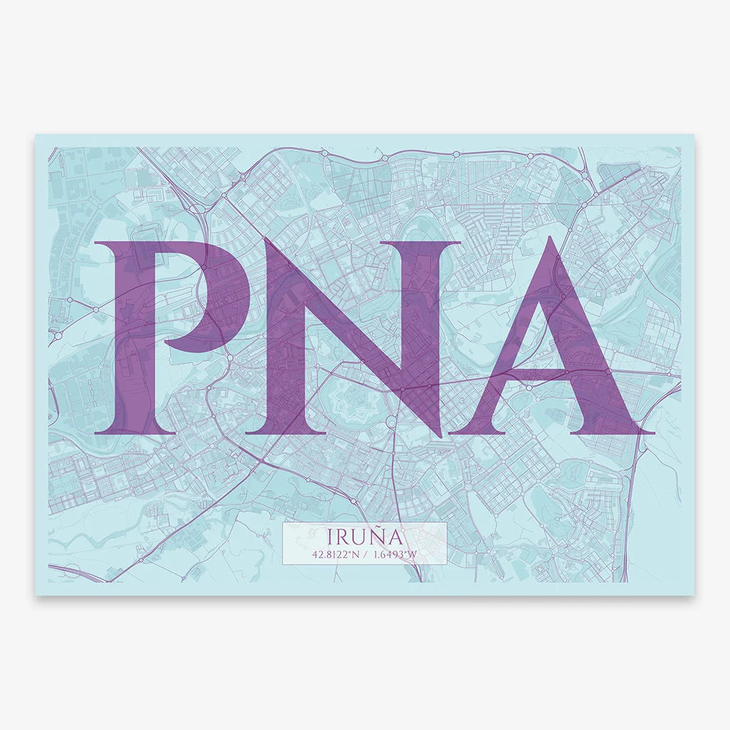 Elegant print of Pamplona – Minimalist and sophisticated poster