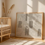 Lámina creativa de Iruña – Diseño gráfico y tipografía sobre mapa