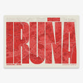 Graphic souvenir of Iruña – Contemporary typographic print