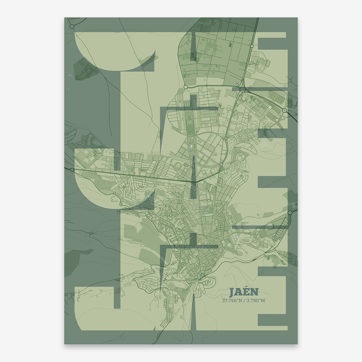 Jaen Map V03 Kyoto / No Frame / No