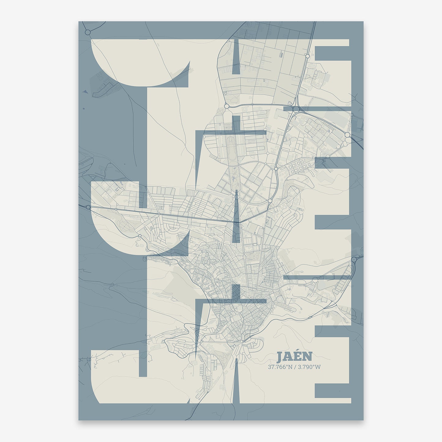 Jaen Map V03 Seaside / Frame / Yes