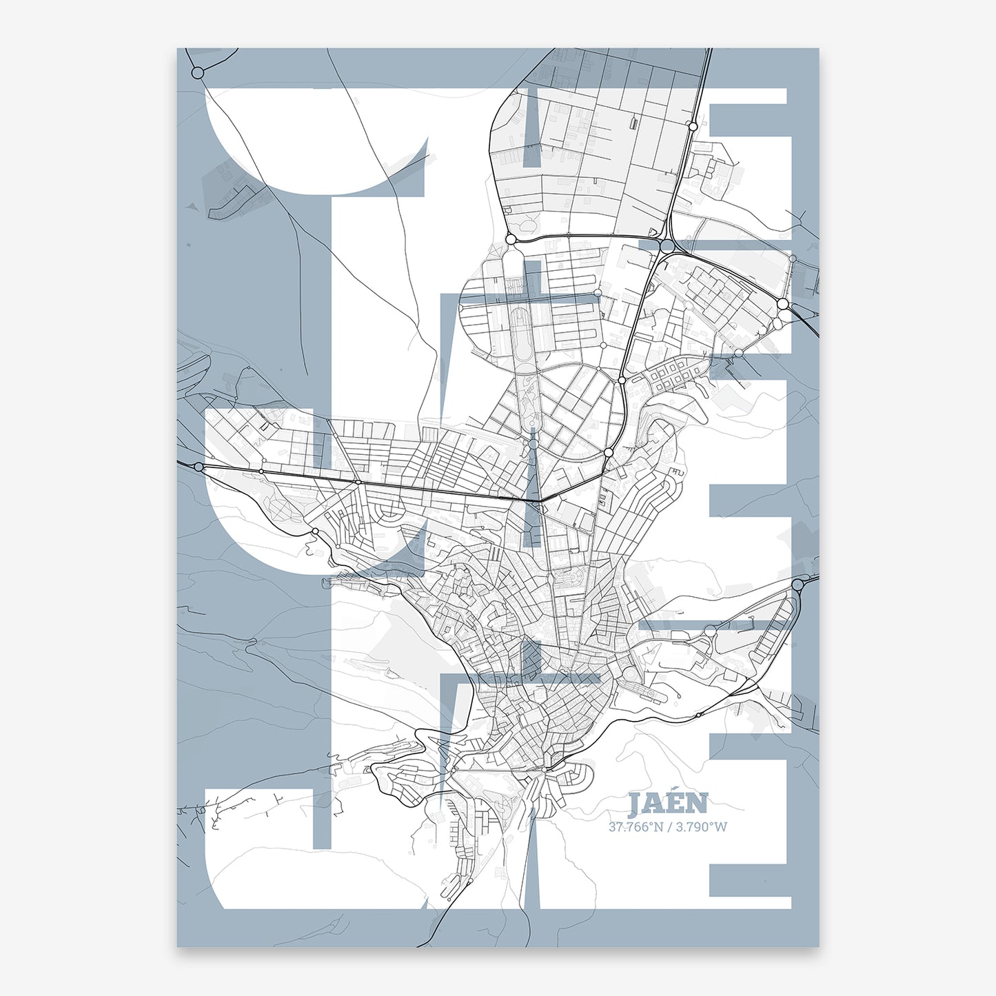 Jaen Map V03 Urban / No Frame / No