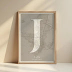 Elegant print of Jaén – Minimalist and sophisticated poster