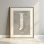 Elegant print of Jaén – Minimalist and sophisticated poster