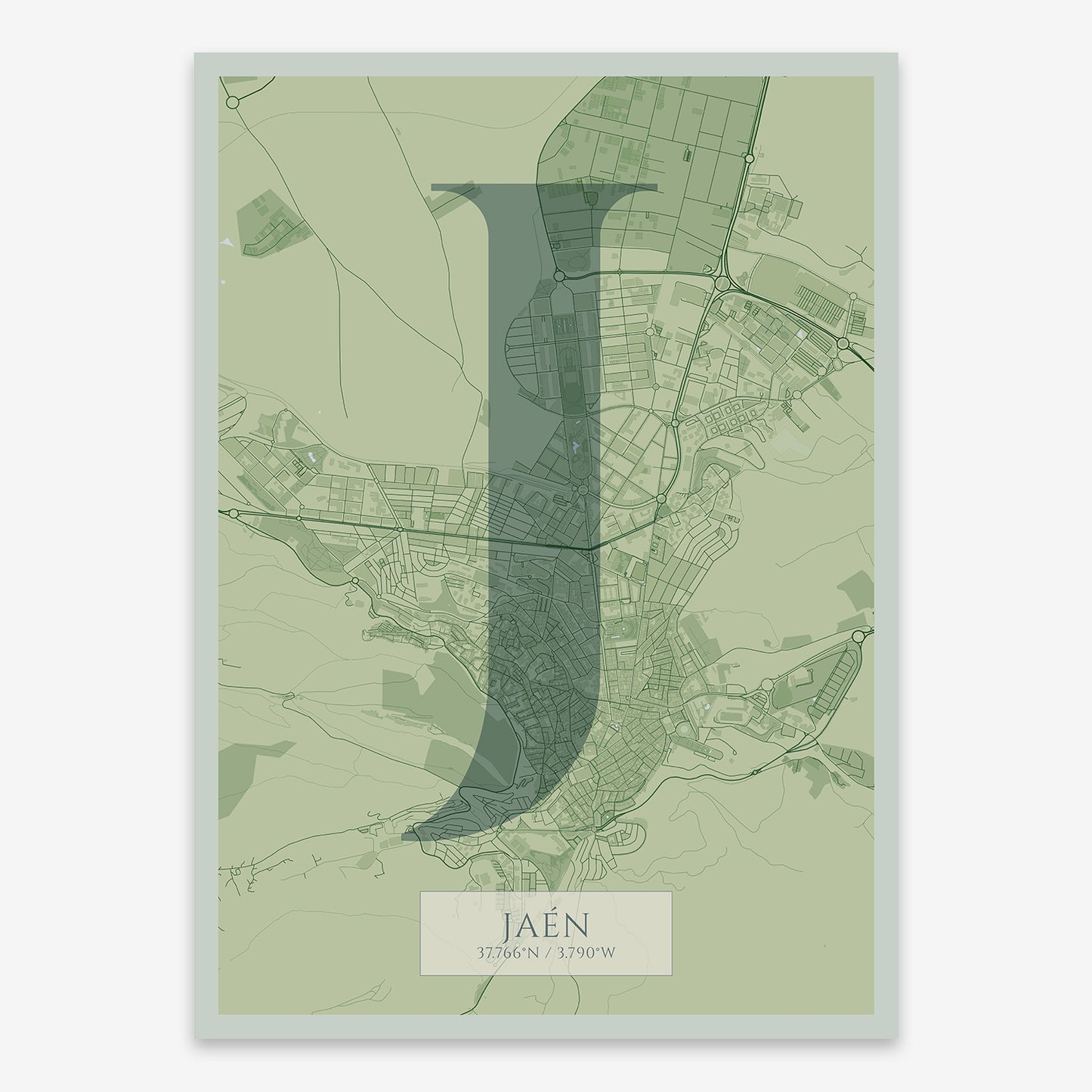 Jaen Map V06 Kyoto / No Frame / Yes