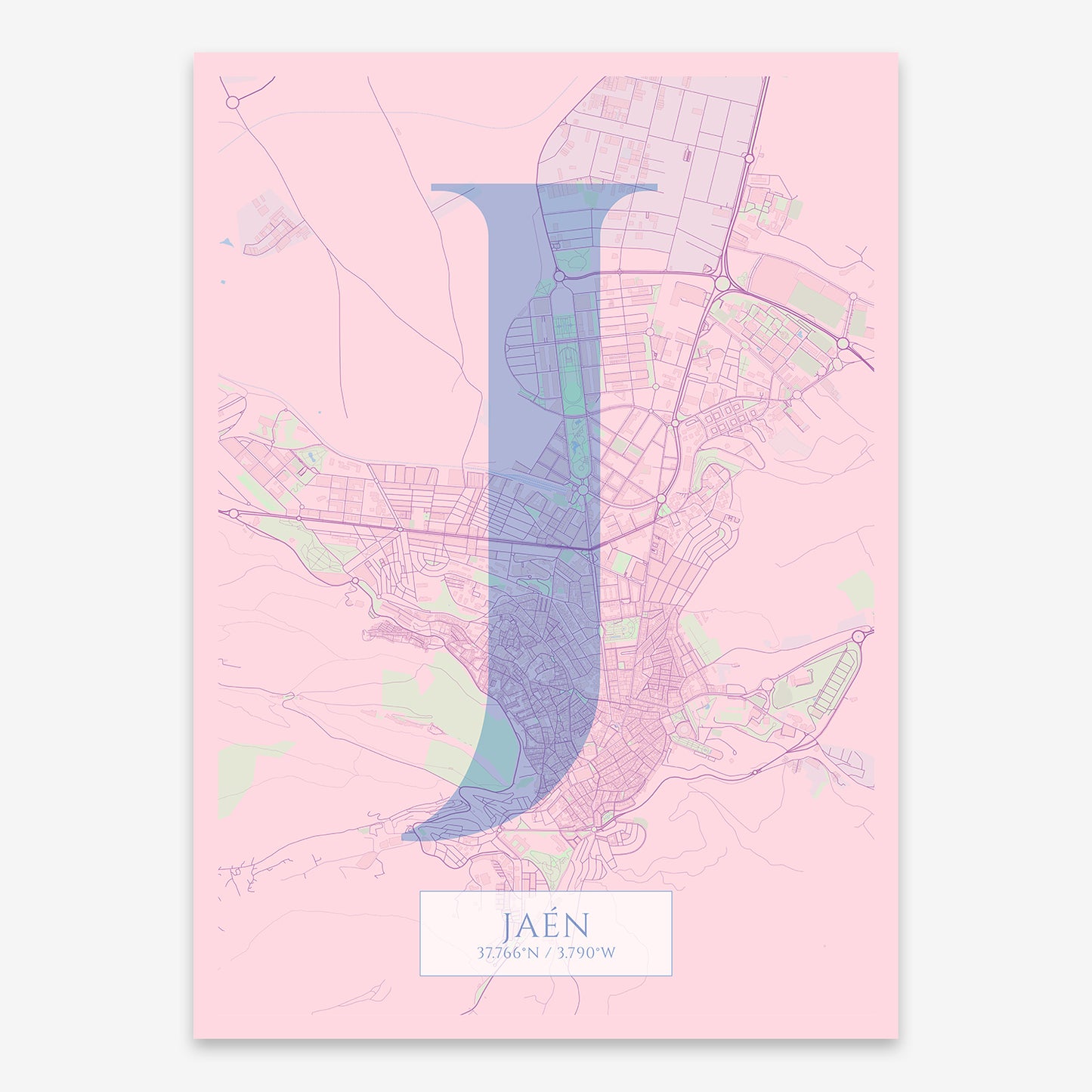 Jaen Map V06 Nursery / Frame / No