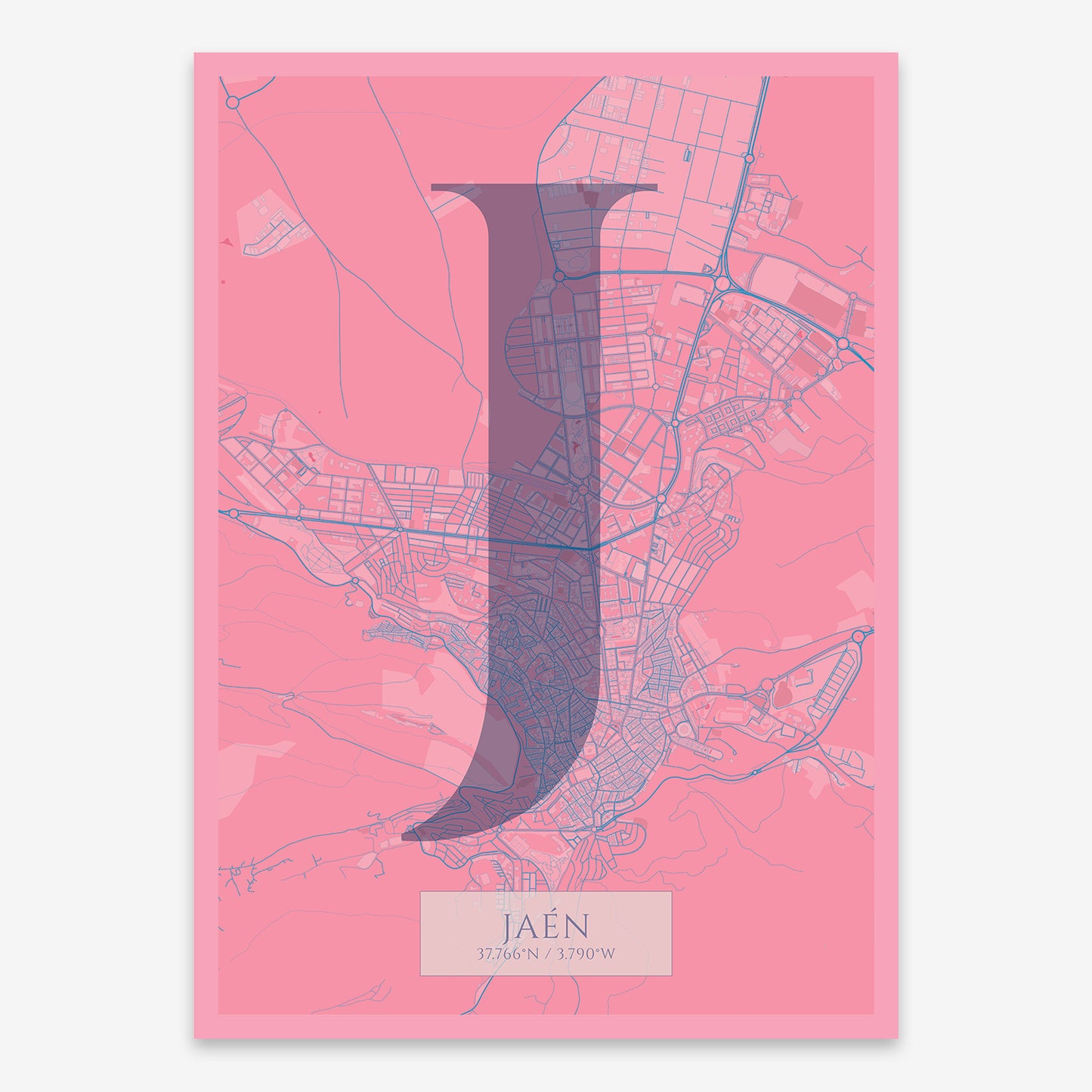 Jaen Map V06 Tuscan / No Frame / No