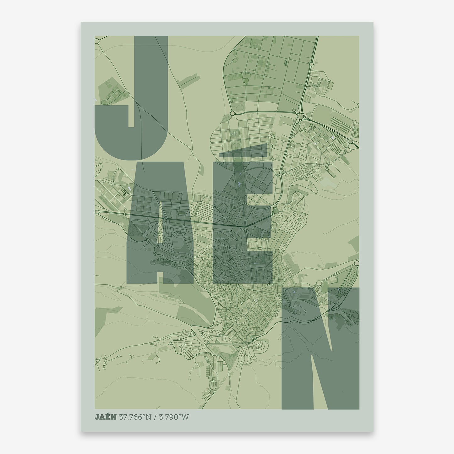 Jaen Map V08 Kyoto / No Frame / No