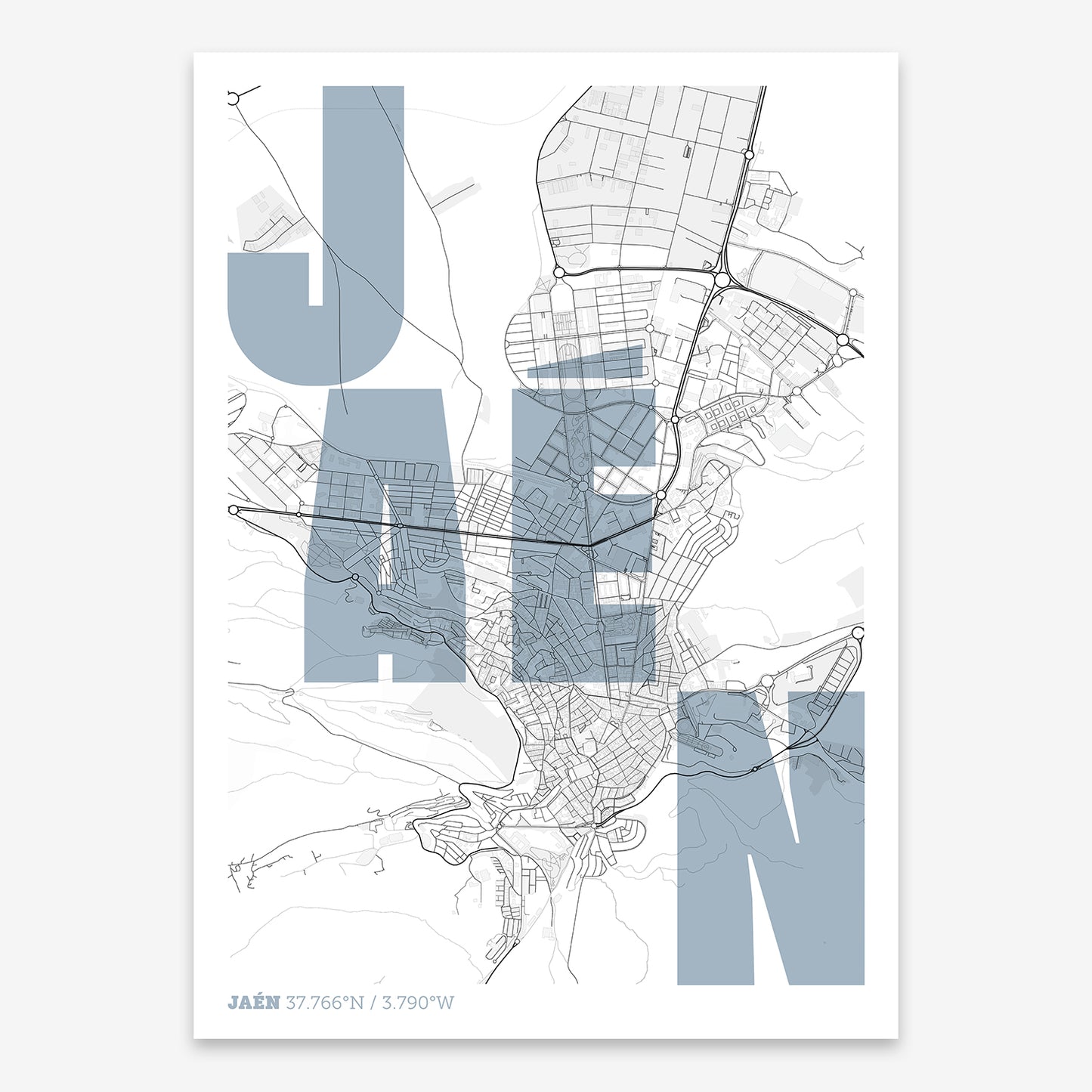 Jaen Map V08 Urban / No Frame / No