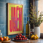 Graphic souvenir of Jaén – Contemporary typographic print