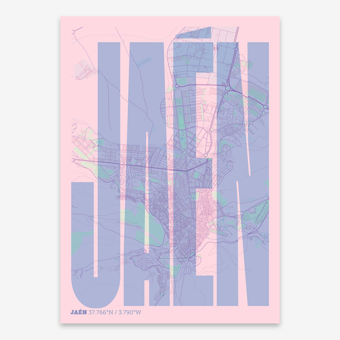 Jaen Map V09 Nursery / Frame / No