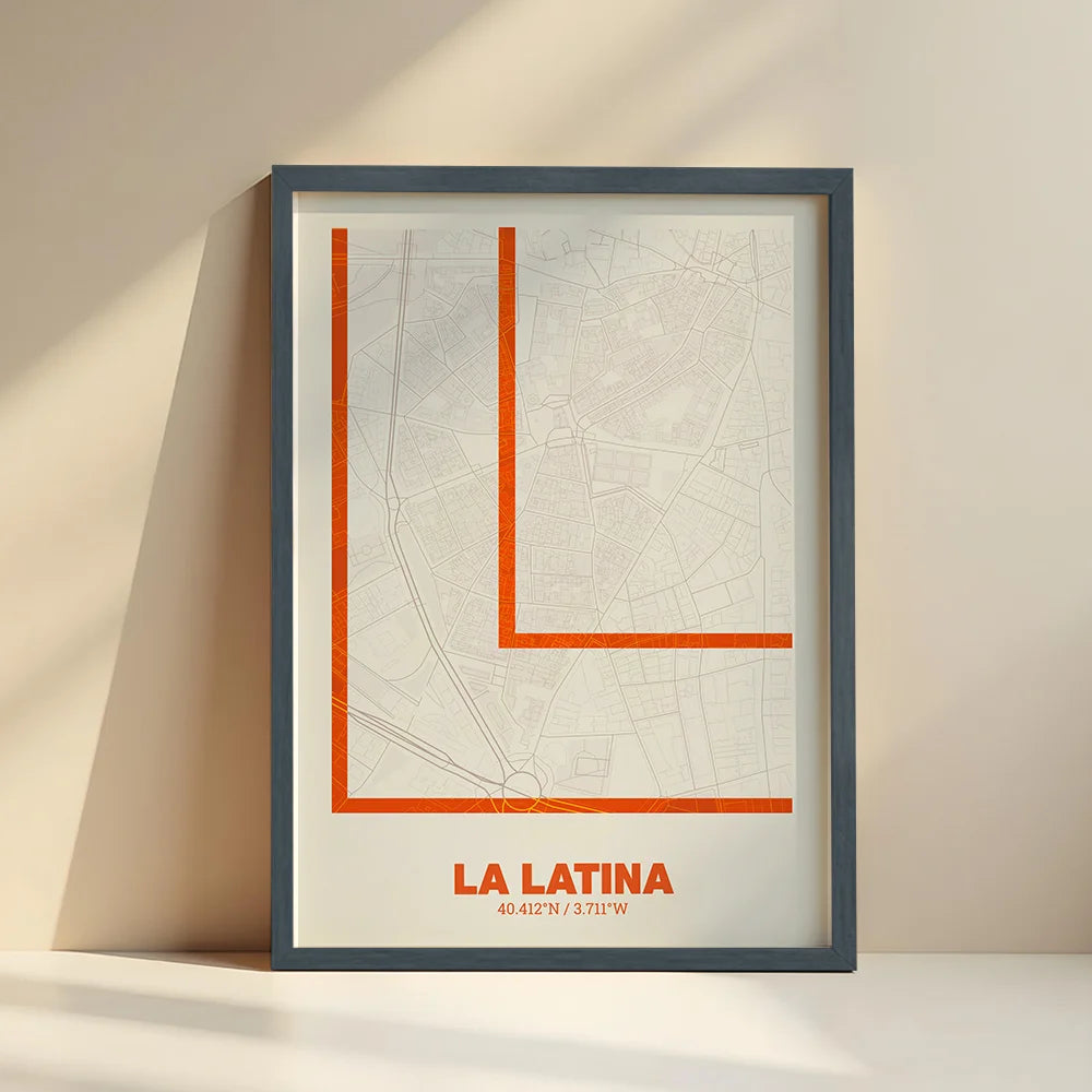Poster of La Latina, Madrid – Ultra-fine typographic art