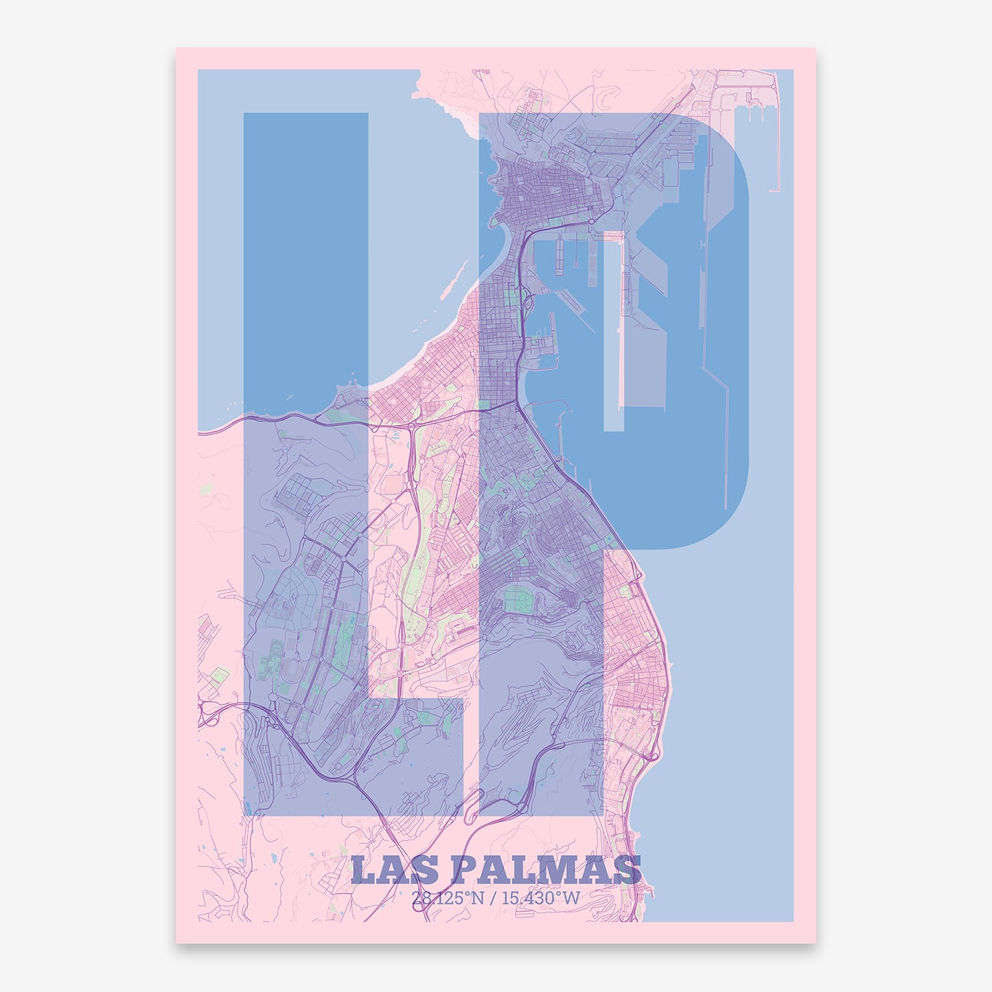 Las Palmas Map V02 Nursery / No Frame / No