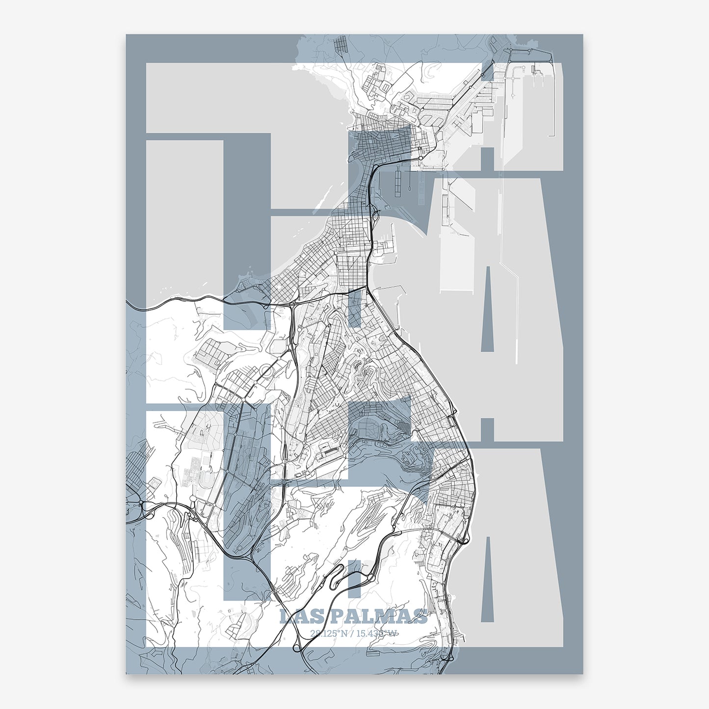 Las Palmas Map V03 Urban / Frame / Yes