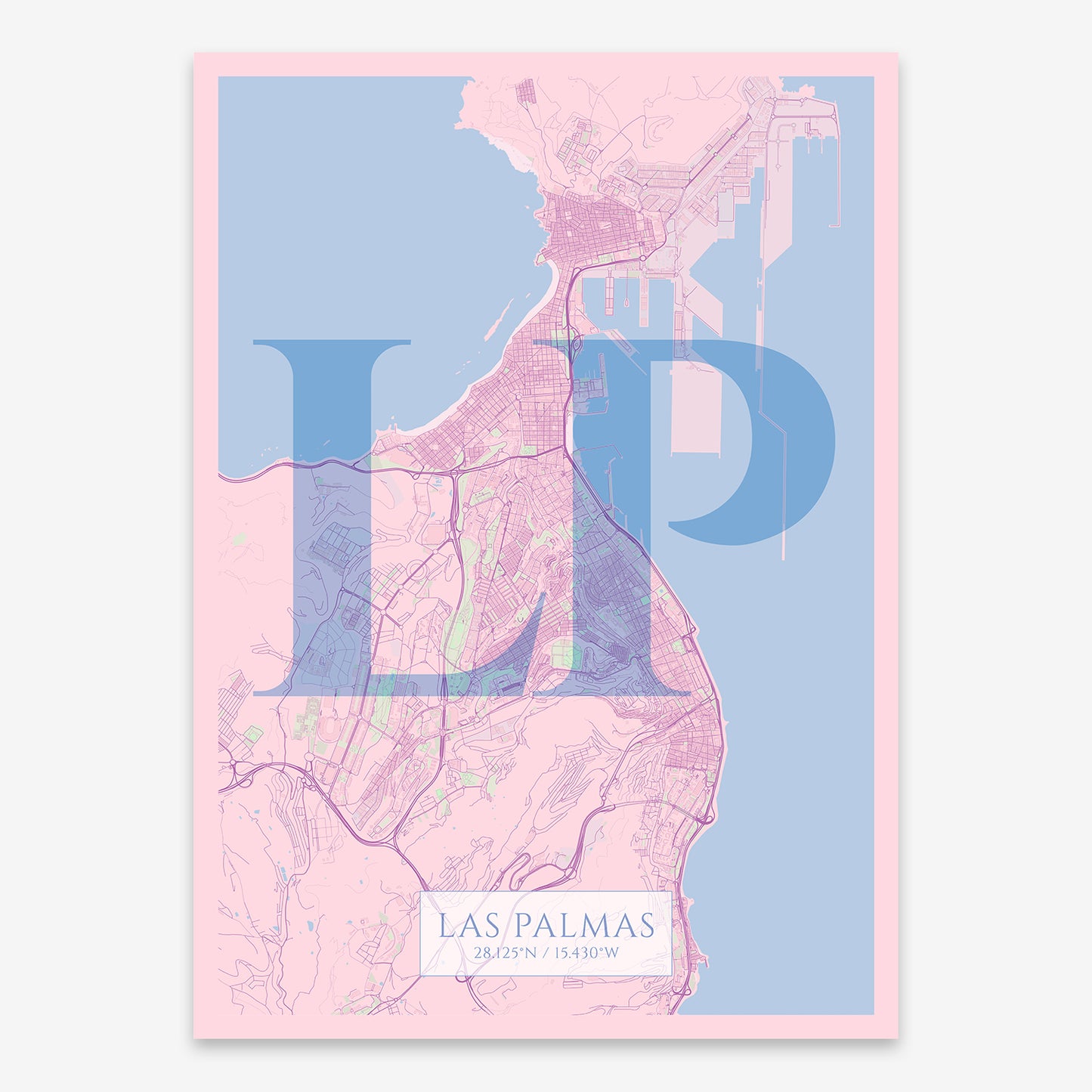 Las Palmas Map V06 Nursery / Frame / No