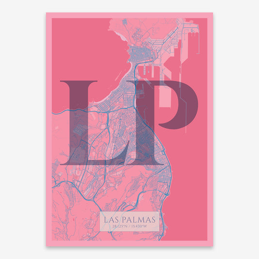 Las Palmas Map V06 Tuscan / Frame / Yes