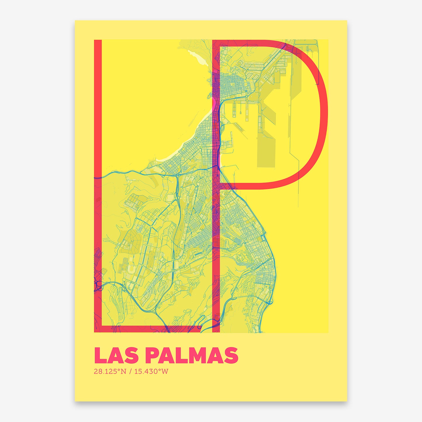 Las Palmas Map V07 Miami / No Frame / No