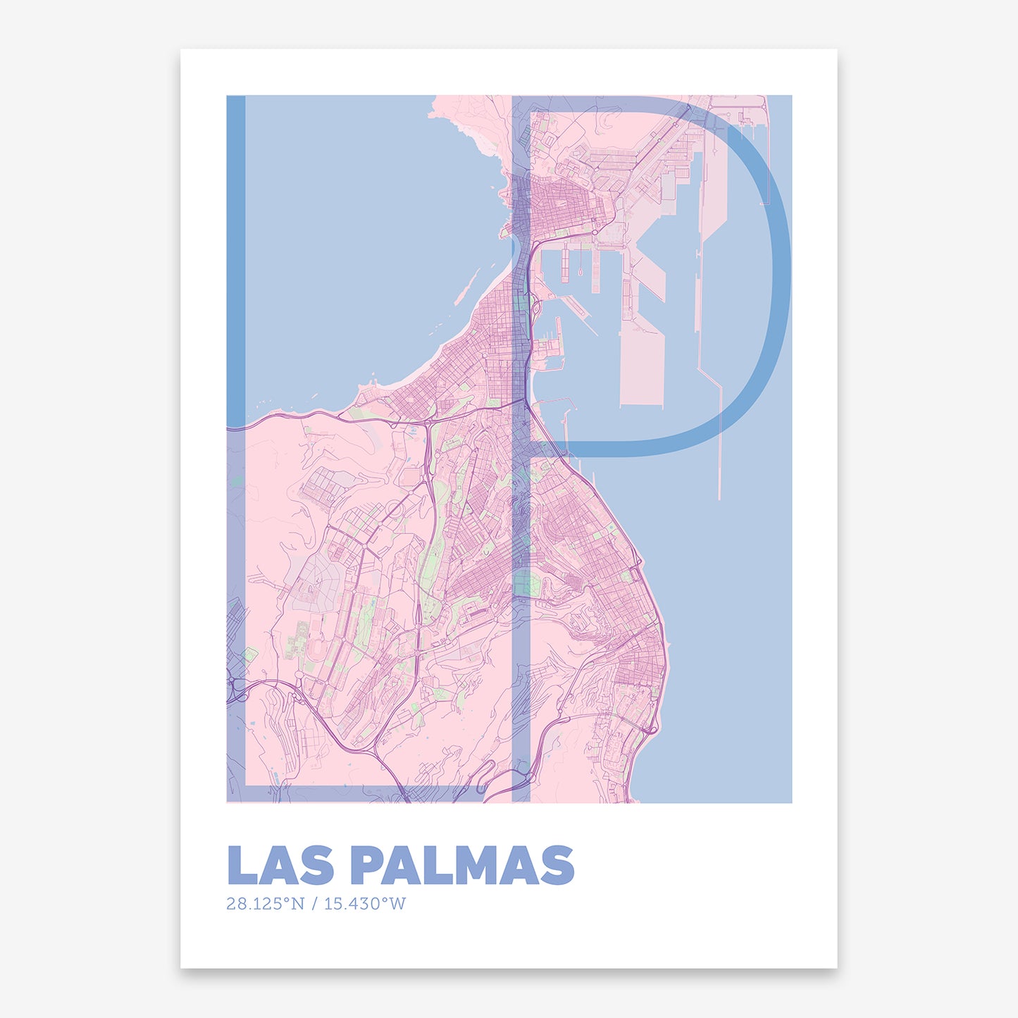 Las Palmas Map V07 Nursery / No Frame / No