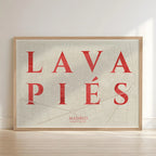 Lámina elegante de Lavapiés, Madrid – Póster minimalista y sofisticado